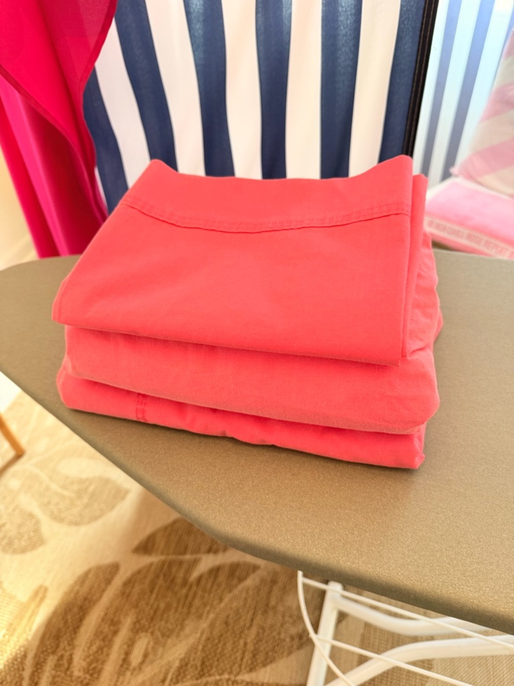 Cannon 100% hotpink twin bed sheet set pillow case top flat + botton fitted